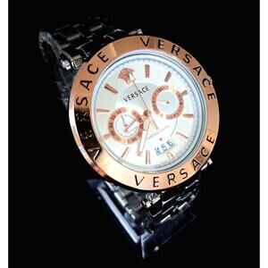 Versace Greca Medusa Men's Chronograph Stainless Steel Watch